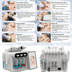 Professional 8 IN 1 Hydro Beauty Dermabrasion CE FCC Micro Bubble Best Acne Skin Care Hydro Facial Machine - Guangzhou Itech Aesthetics Co.,Ltd