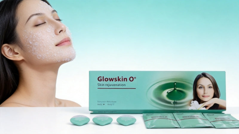 CO2 oxygen bubble facial treatment in progress with Glowskin O+ skin rejuvenation capsule kit - iTech Aesthetics