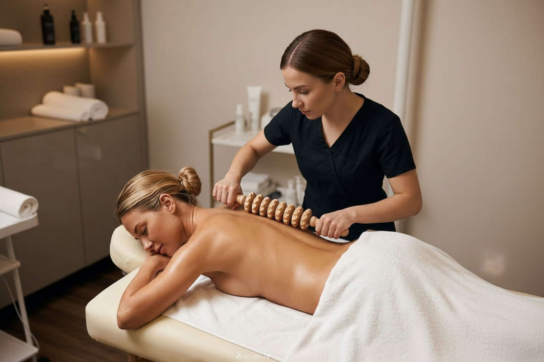 How to use wood therapy massage tools at home — step by step maderoterapia routine for body and face
