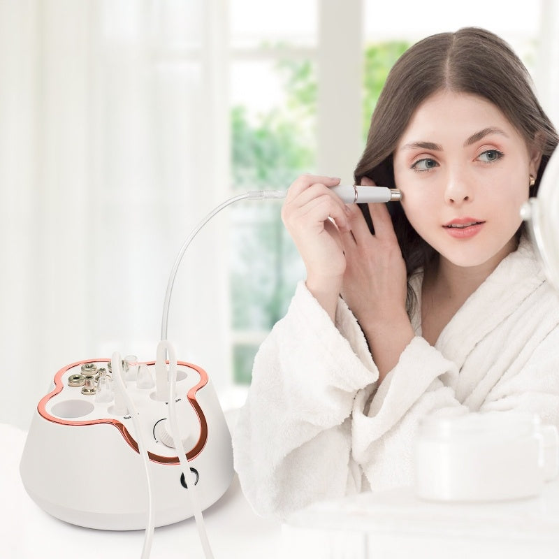 3-in-1 Diamond Microdermabrasion Machine – Facial Exfoliation, Blackhead Suction & Skin Spray for Home Use