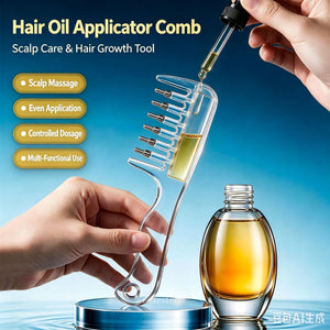 Crystal Scalp Oil Applicator Comb Liquid Dispenser Minoxidil Applicator 10ML