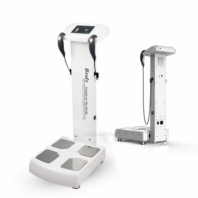 GS6.5B Body Composition Analyzer Machine, 8-Electrode Bioimpedance Body Fat Analyzer with 25 Parameters Segmental Analysis & Report Printer for Gym, Clinic, Salon