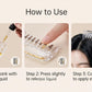 Crystal Scalp Oil Applicator Comb Liquid Dispenser Minoxidil Applicator 10ML