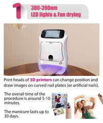 Nail Printer DIY Pattern Nails Printing 3d Digital Photo Drawing Manicure Nail Art Machine NA03
