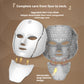 7-Color LED Face and Neck Mask, Cordless Rechargeable Photon Skincare Device