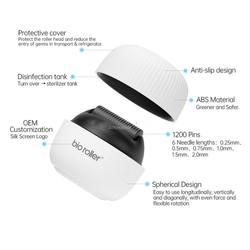 Bio G4 High-Density Microneedle Roller for Hair and Skin Renewal
