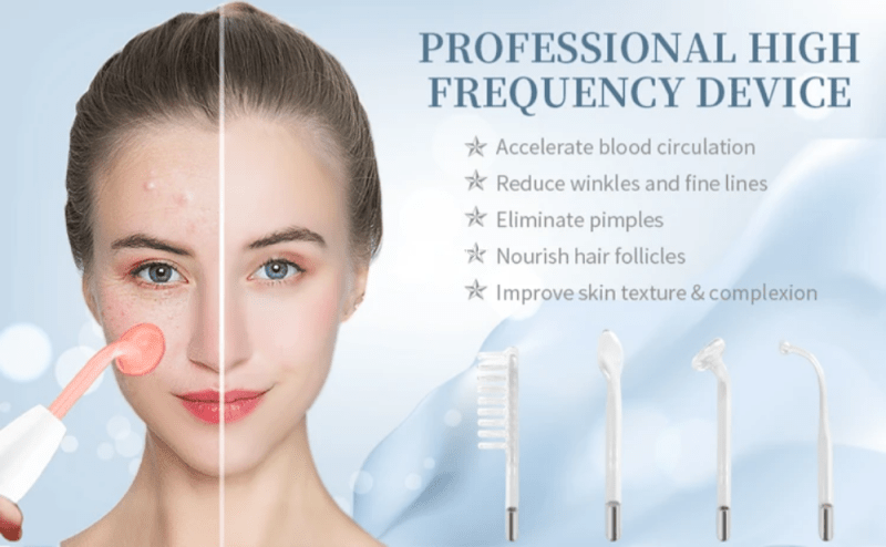 Skin Rejuvenation Wand with Interchangeable Electrode Attachments