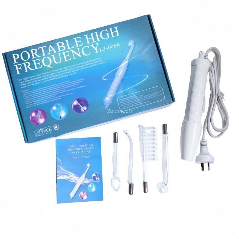 High Frequency Skin Therapy Wand – Portable Handheld Facial Device for Acne, Tightening & Rejuvenation