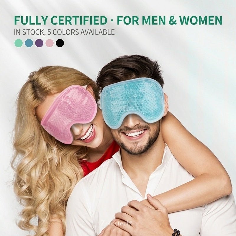 Hot & Cold Gel Eye Mask – Reusable Compress for Headache, Eye Strain & Dark Circle Relief