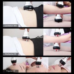 40K Ultrasonic Cavitation Facial RF Facelift Wrinkle Removal Skin Tighten Massage Radiofrequency Body Slimming Weight Loss Machine Body Shaping Fat Burning Device