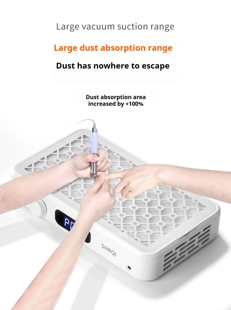 Professional Turbo Nail Dust Collector – Brushless Dual-Fan Motor Strong Suction Nail Dust Extractor - Guangzhou Itech Aesthetics Co.,Ltd
