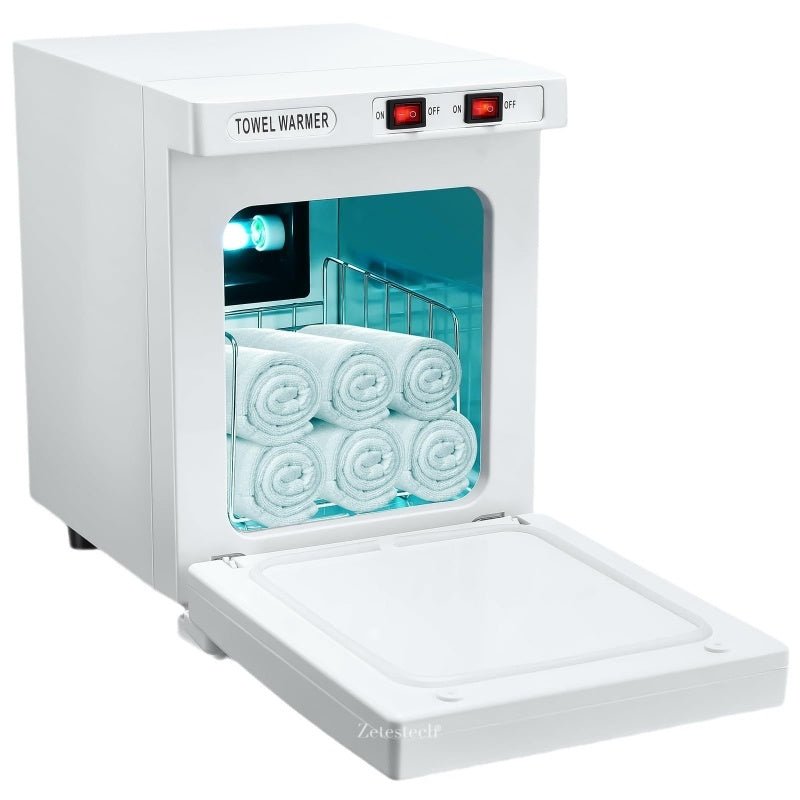 Compact Salon Towel Cabinet with Aluminum Inner Chamber