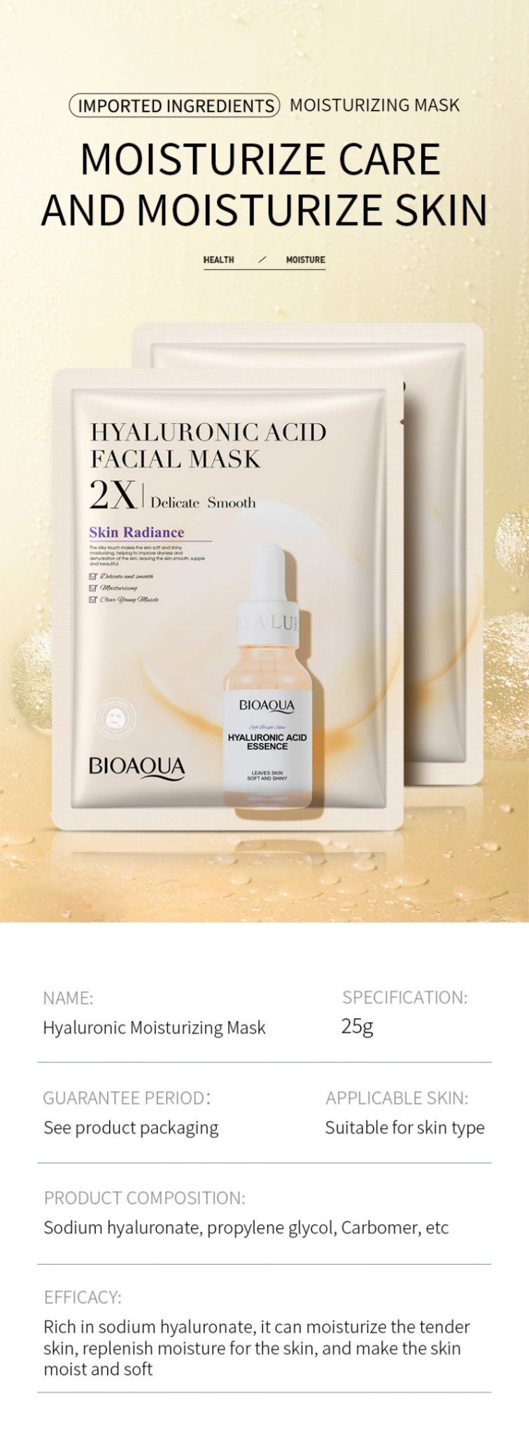 Sheet Face Mask Set — Centella, Collagen, Vitamin C & Hyaluronic Acid - Guangzhou Itech Aesthetics Co.,Ltd
