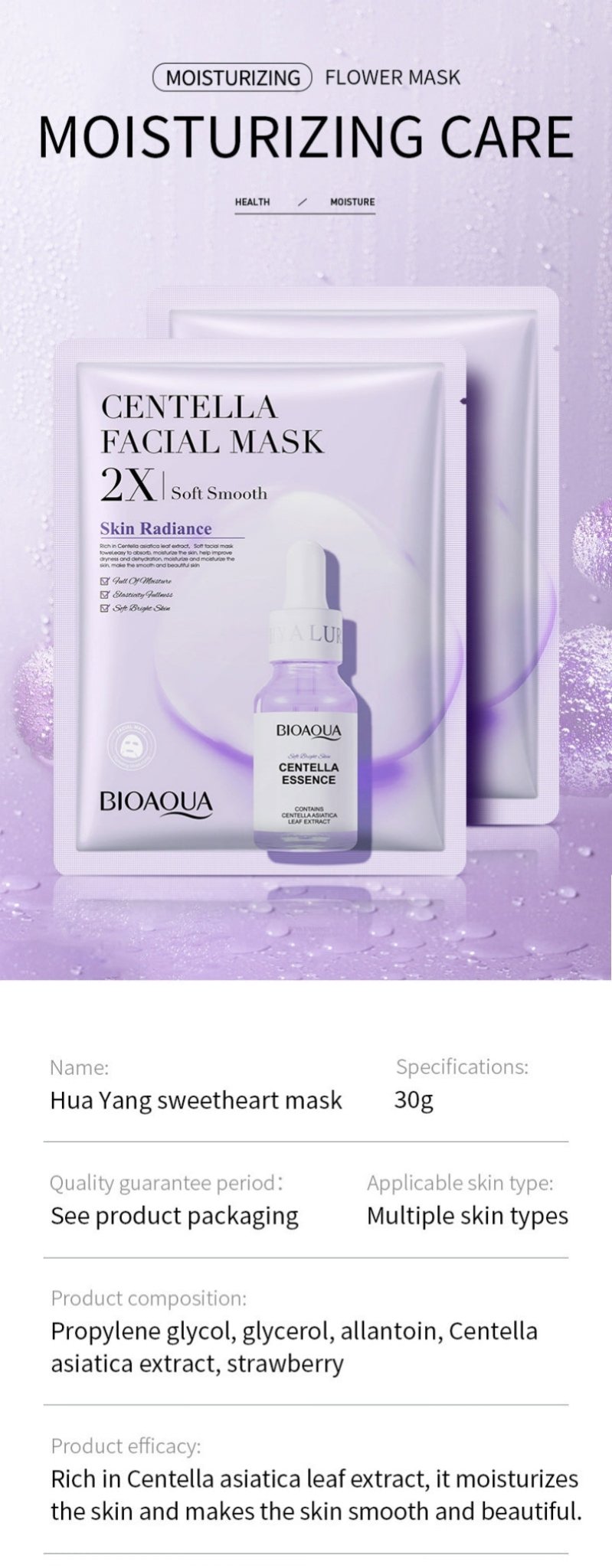 Sheet Face Mask Set — Centella, Collagen, Vitamin C & Hyaluronic Acid - Guangzhou Itech Aesthetics Co.,Ltd