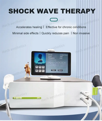 Shock Wave Therapy Machine 8Bar Focused Shockwave 2 Handles Eswt Acoustic Physiotherapy Device For